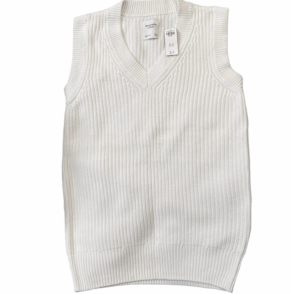 Abercrombie White Sweater Vest Mini Dress